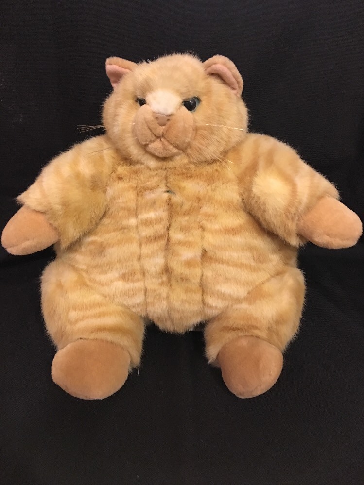 large ginger cat soft toy